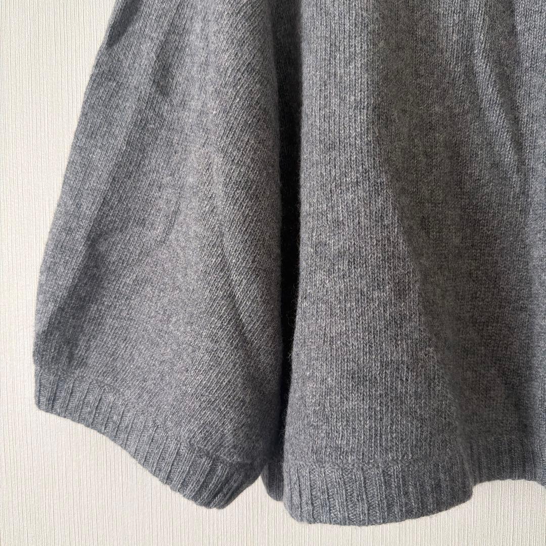 BURBERRY BLUE LABEL ケーブルニットカーディガン 38 グレー