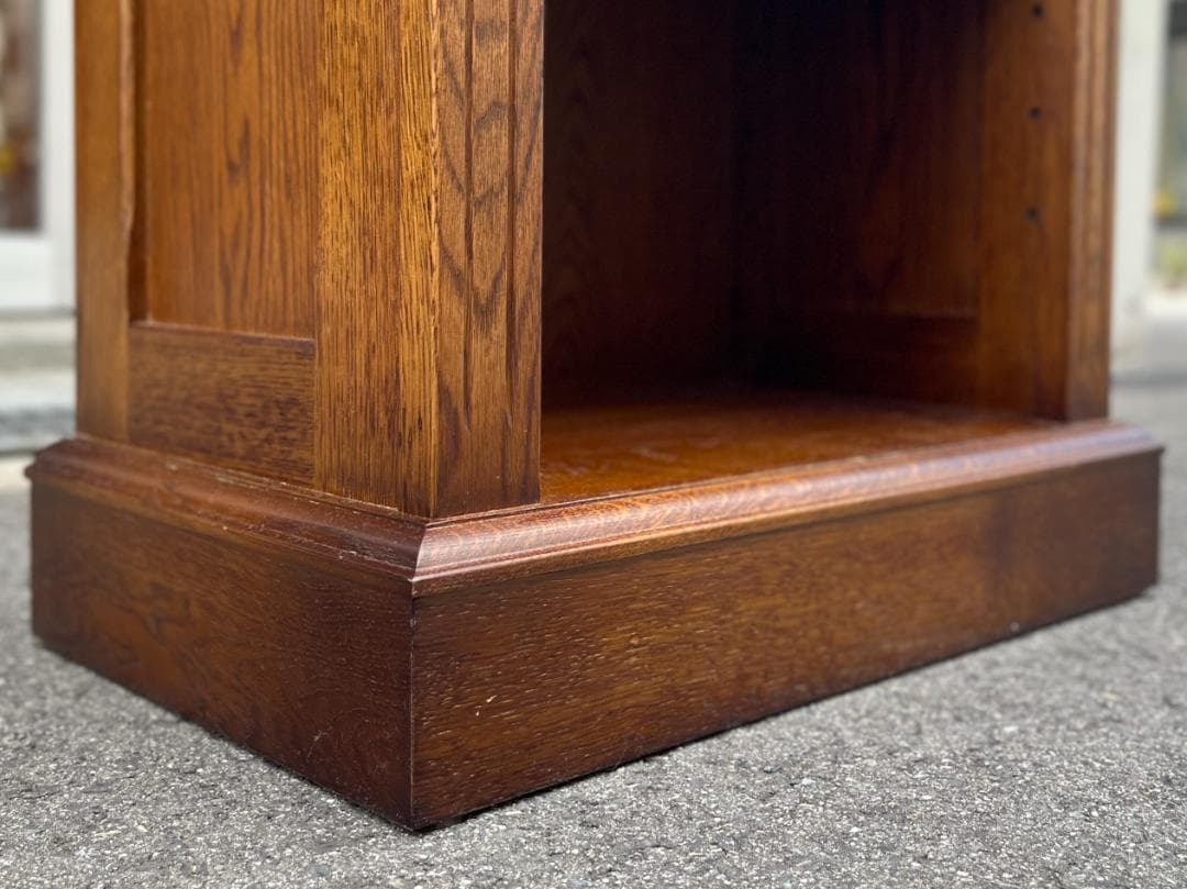 美品☆北海道／EZO・蝦夷民芸家具／チェスト・キャビネット・本棚／オーク材無垢