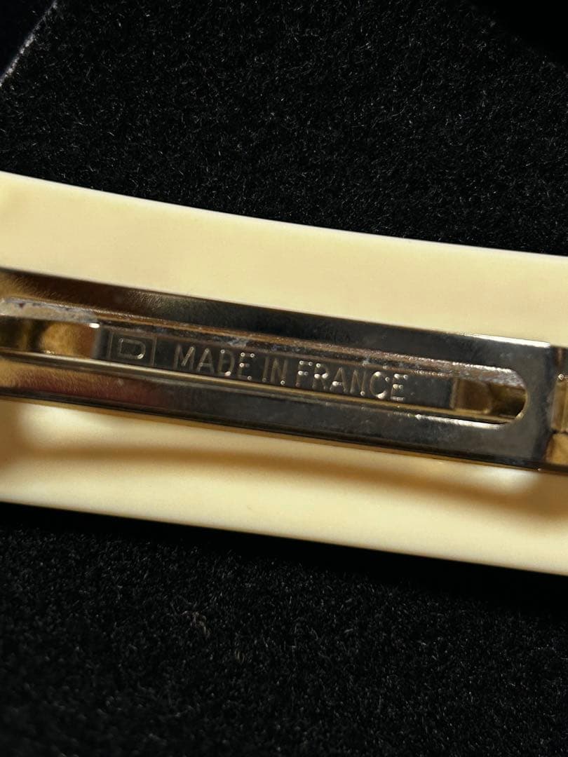 シャネル ロゴ バレッタ 髪留め ヘアアクセ 99P A12072 白黒