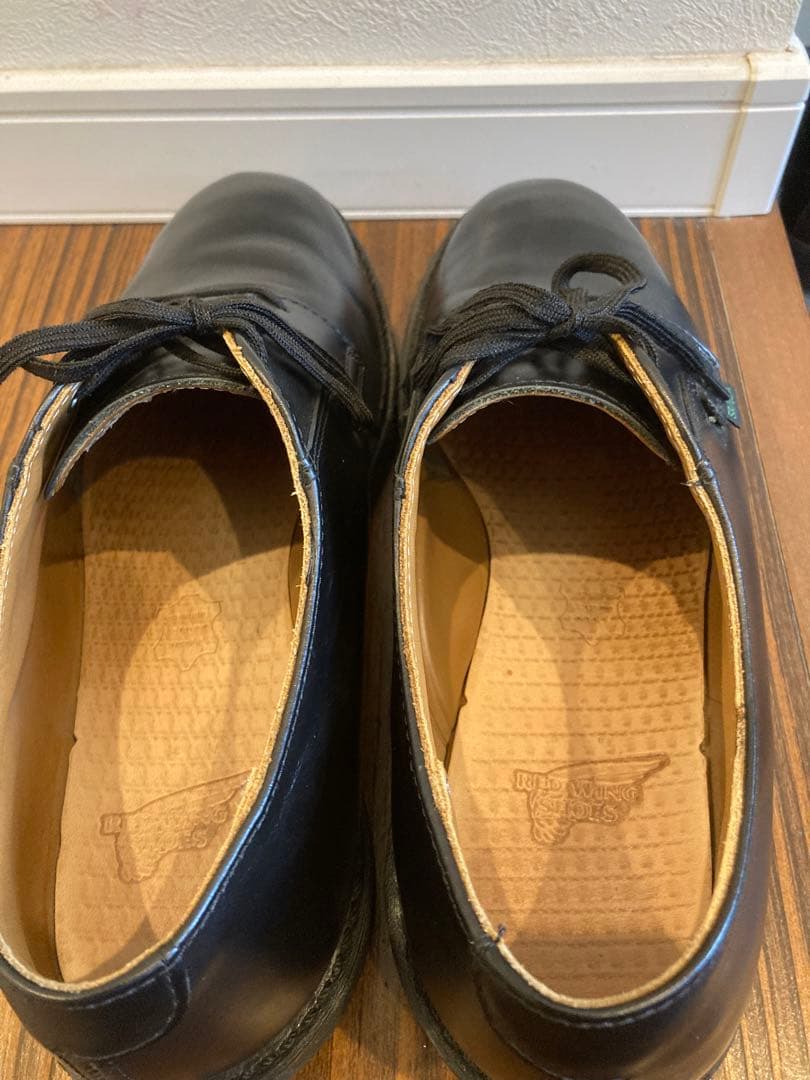 【美品】RED WING レッドウイング ポストマン 101 US8 黒 短靴