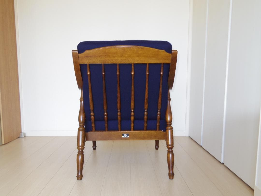 【張替え未使用品】かしわ木工シングルソファー