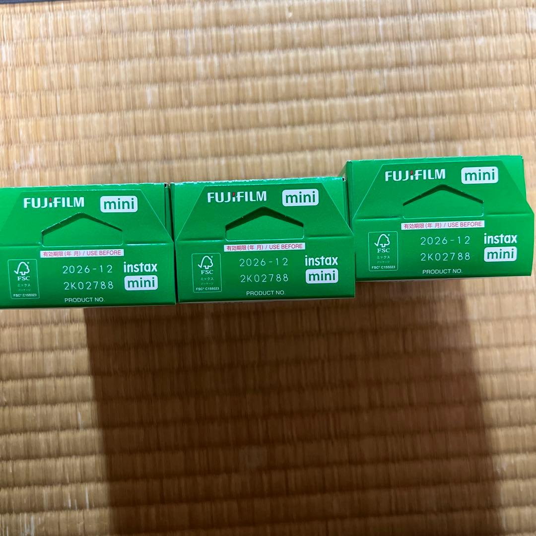 FUJIFILM instax mini インスタントフィルム20枚入　3個
