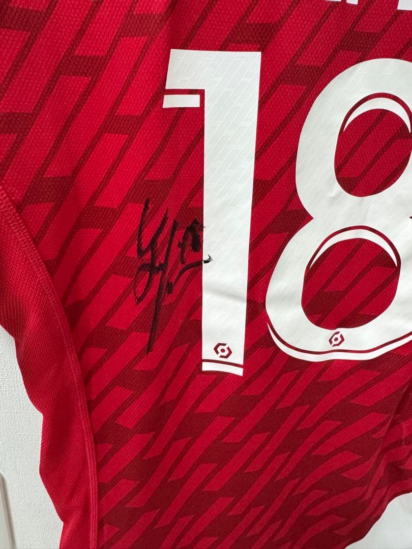 南野拓実　直筆サインユニフォーム　モナコ