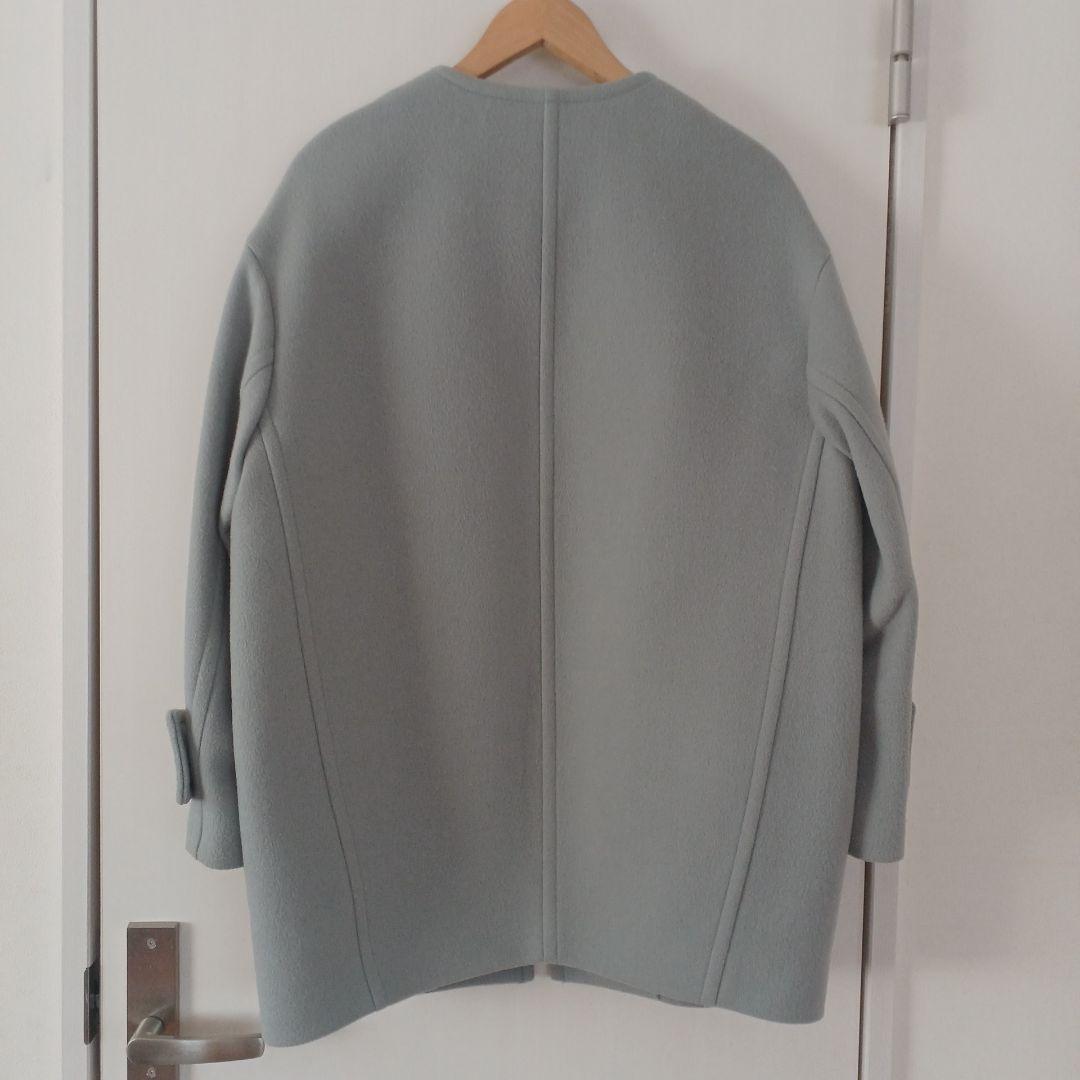 スピックアンドスパン　ビーバーノーカラージップコート　38