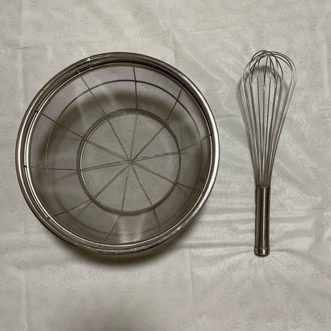 長岡式酵素玄米の保温器、圧力鍋、ザル、ボール、泡立て器