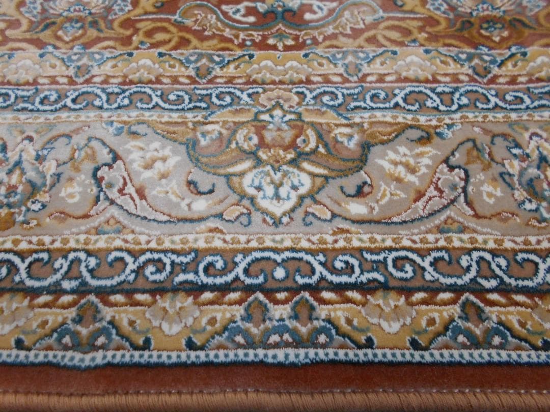 立体柄、144万ノット！本場イラン産 絨毯！ 150×225cm-200501