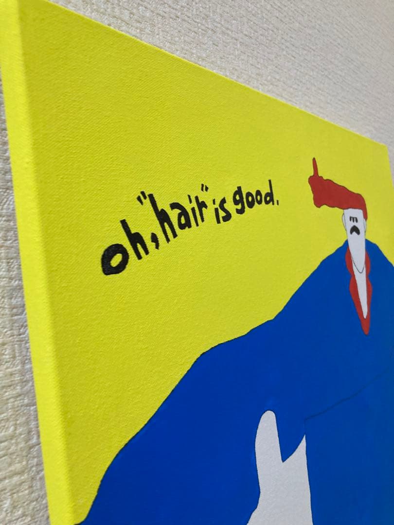 あ*ん様 現代アート アクリル画 絵画　原画　\"hair is good\"