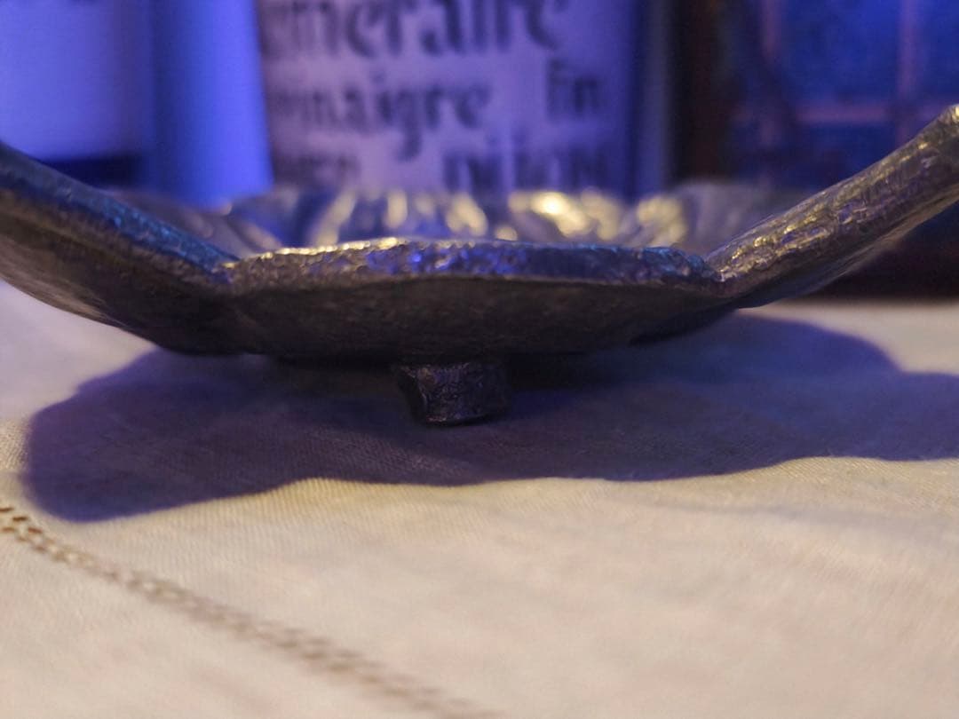 Chat ねこ Vide poche シルバートレイ　フランスヴィンテージ