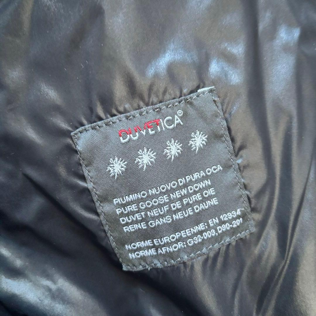 美品　DUVETICA Vega ダウンジャケット/48/黒 /ラクーンファー