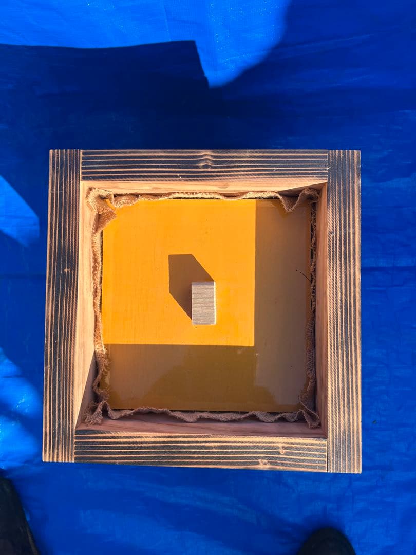 ニホンミツバチ　営巣用巣箱5段　板厚3cm　重箱式巣箱