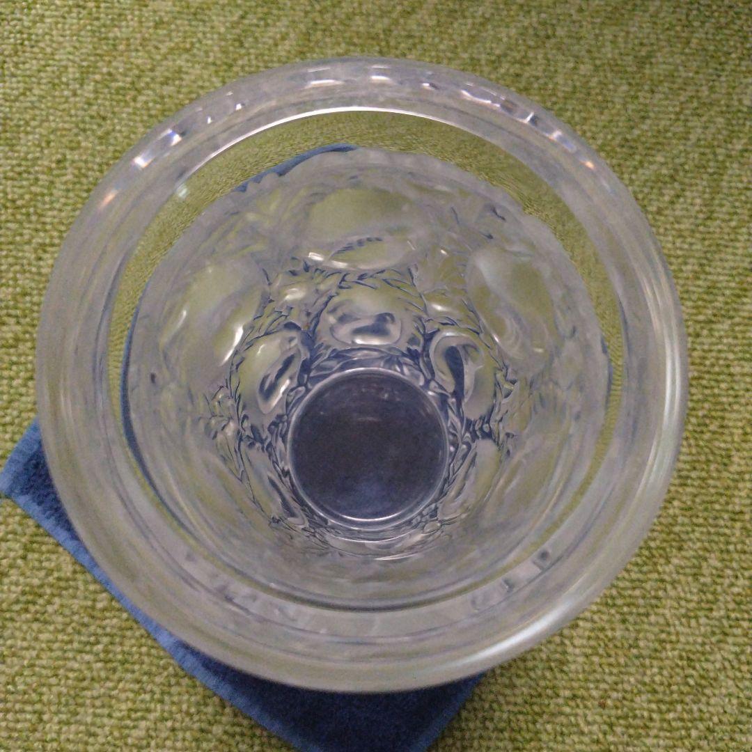 Lalique バガテル　葉と鳥の彫刻 花瓶
