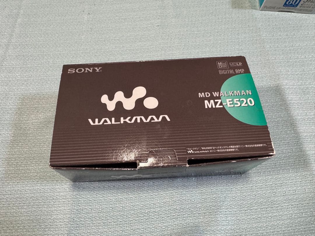 MD WALKMAN MZ-E520(欠品有) & MDディスク5枚 動作未確認