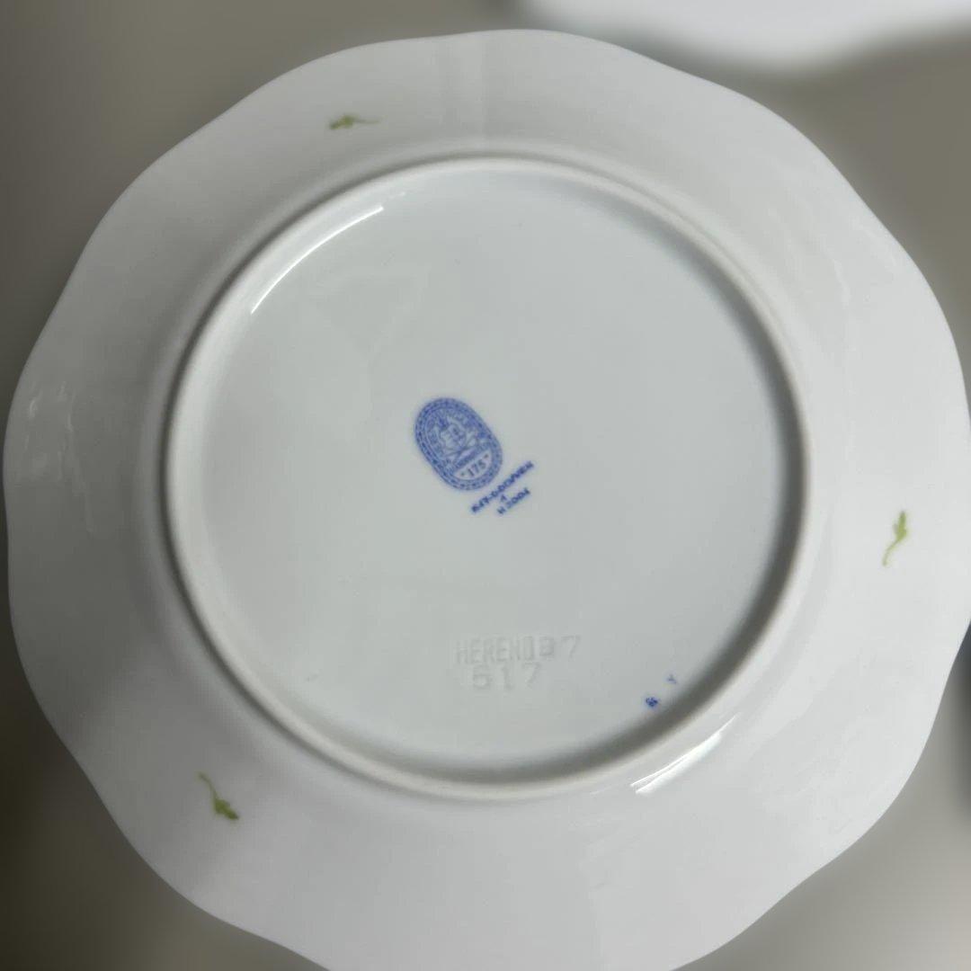 未使用近✨ヘレンド ウィーンの薔薇 プレート 19cm 皿 ピンク ローズ6枚