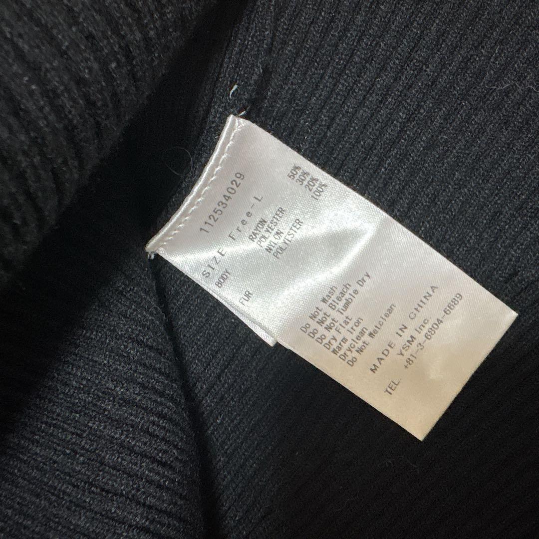 Darich リボンファーフレアニットミニワンピース　ダーリッチ　ワンピース