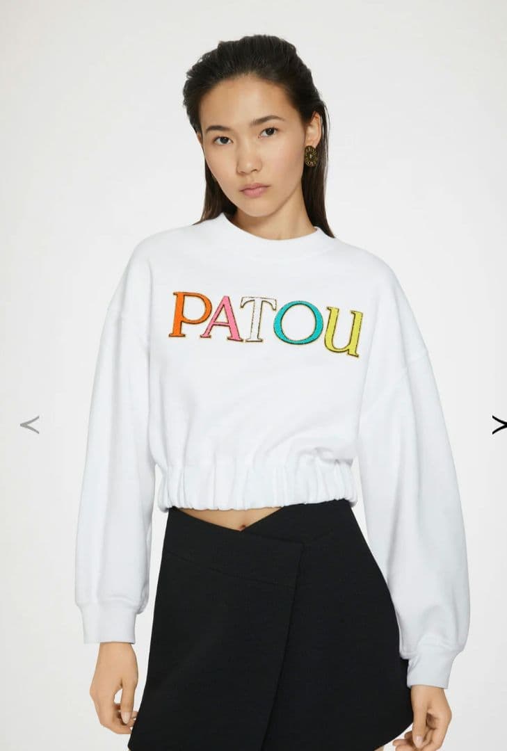 PATOU 刺繍ロゴ クロップドスウェット♡定価：¥90,200