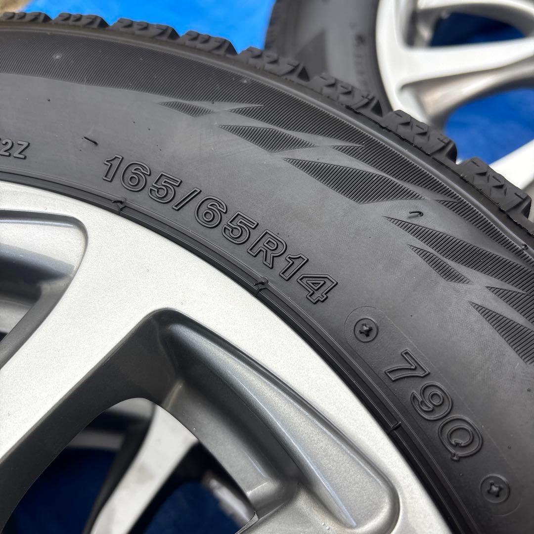 165/65R14スタッドレス4本セット　タンク、ルーミー等に　ブリヂストン製