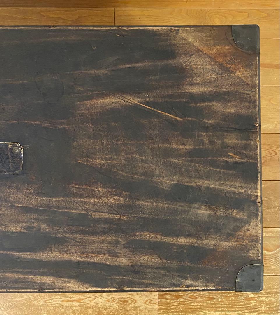 レトロ　アンティーク　木製の大きな箱