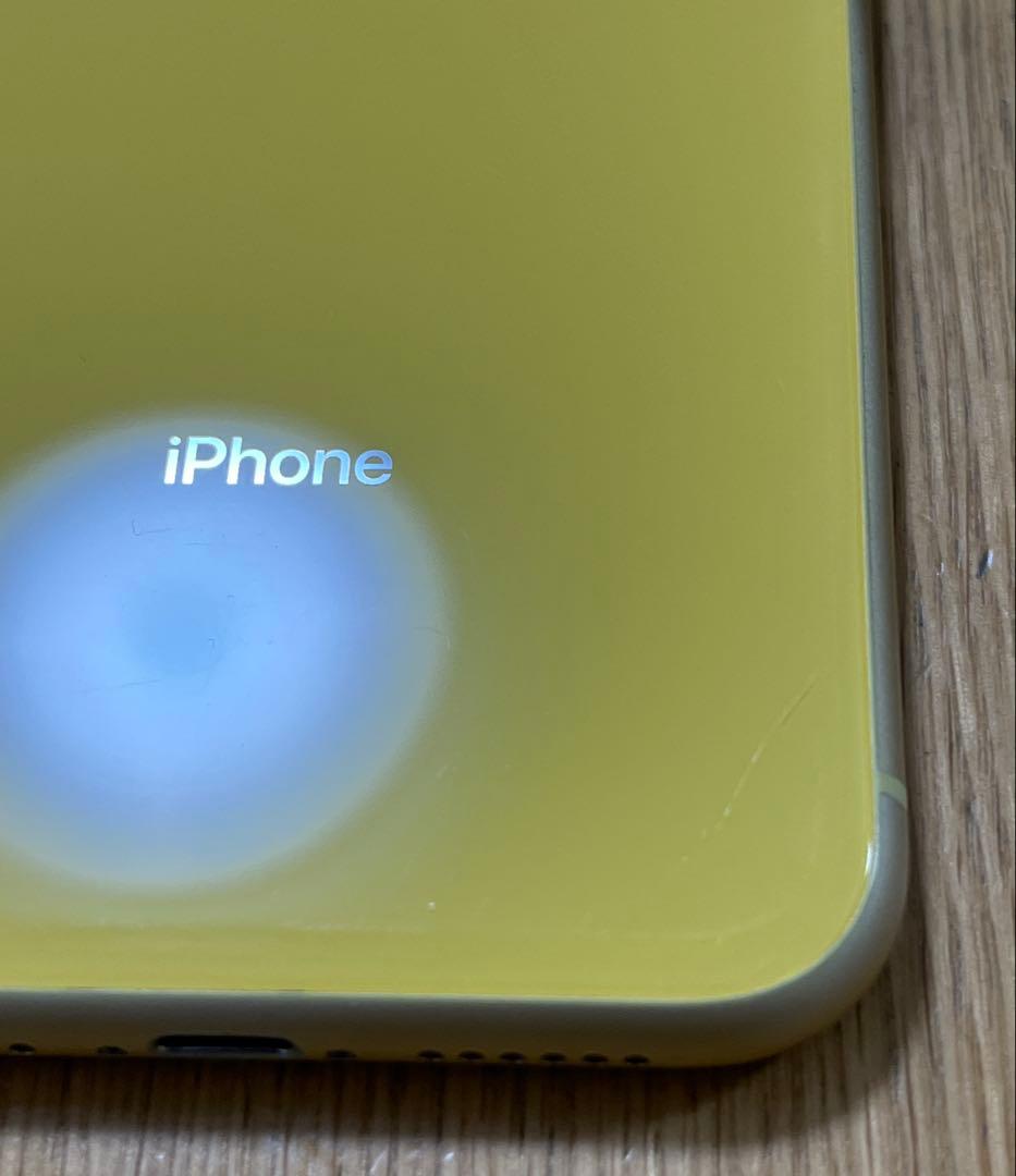 【美品】iPhone XR イエロー64GB 箱・付属品付き　国内販売品