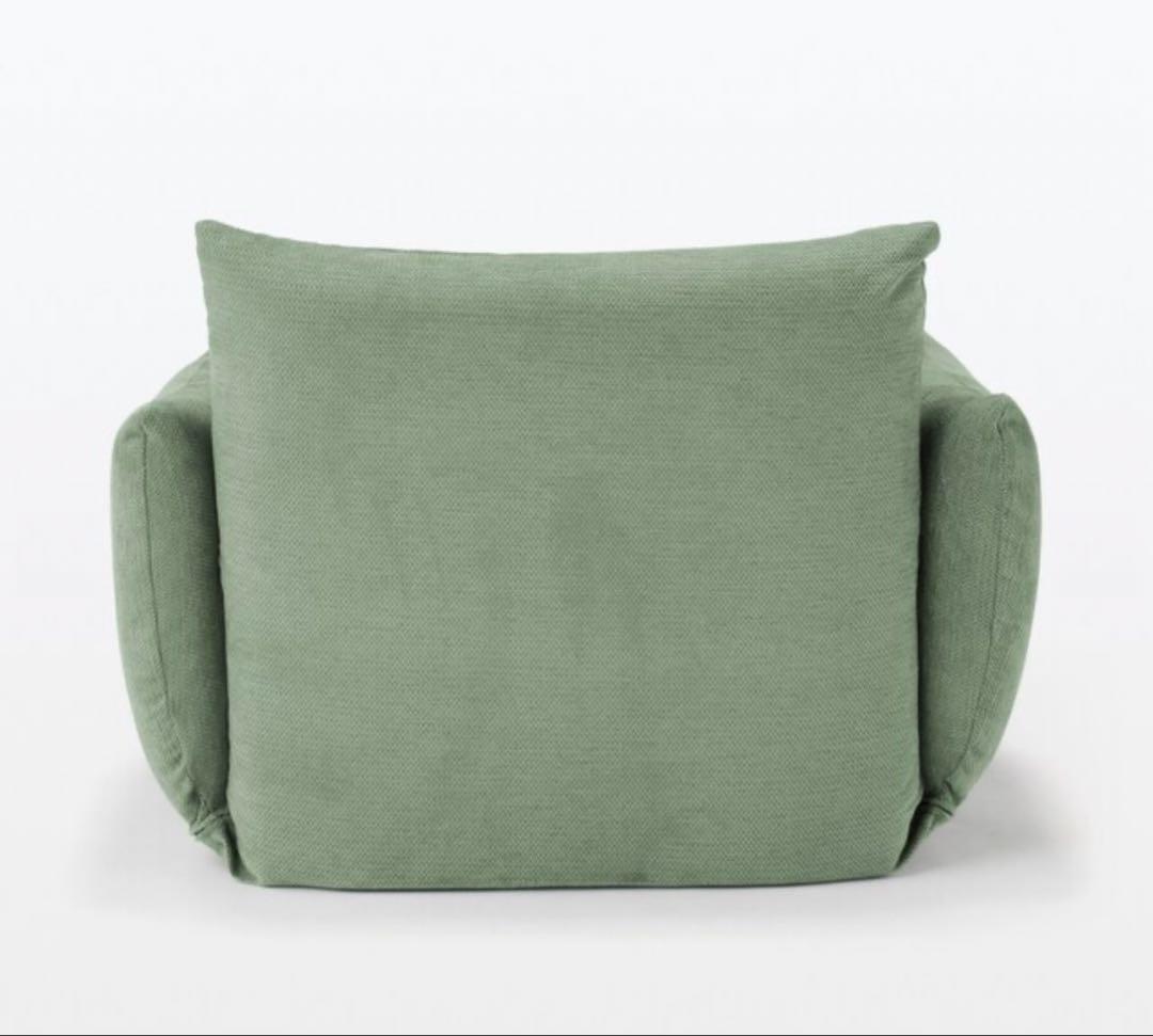 リクライニング フロアソファ 1人掛け グリーン