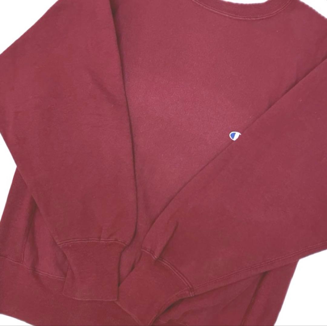 タ*モ様 90s USA製 Champion リバースウィーブ 無地 ワインレッ