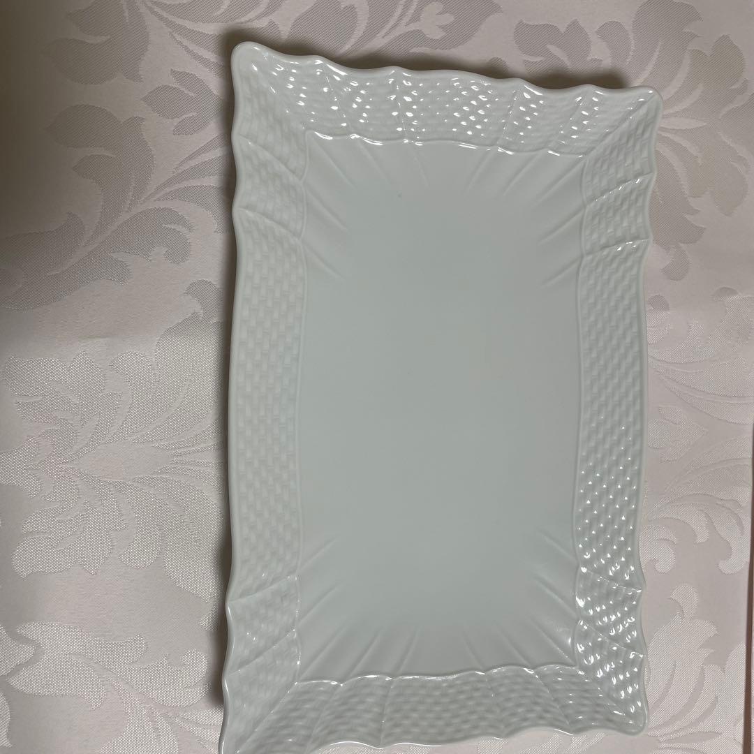 リチャードジノリベッキオホワイト長方形皿 4枚セット