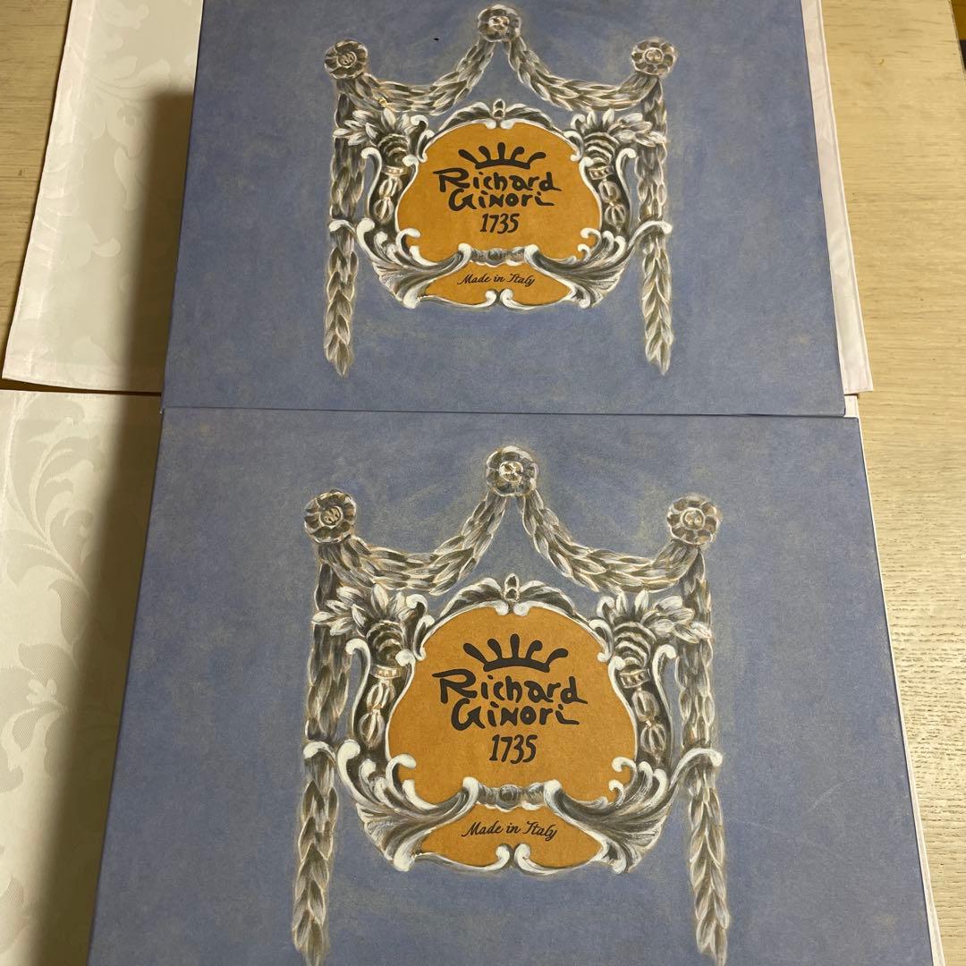 リチャードジノリベッキオホワイト長方形皿 4枚セット