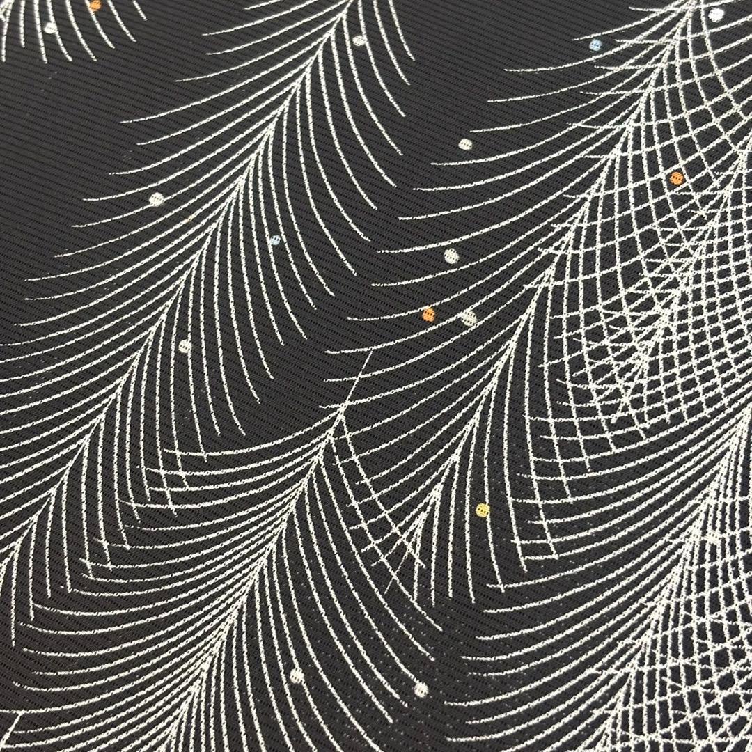 黒地　絽の反物　正絹100% 未使用