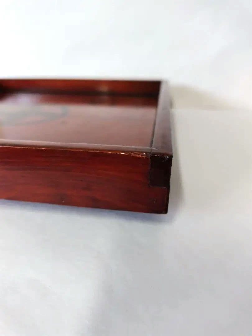 【希少品】古物　伊勢春慶　胡桃脚膳　 岡村長四郎　新丸千印　アンティーク