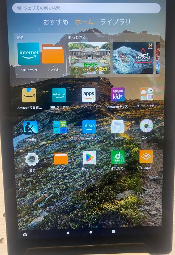 (N 185) Fire HD 10 タブレット ブルー 32GB