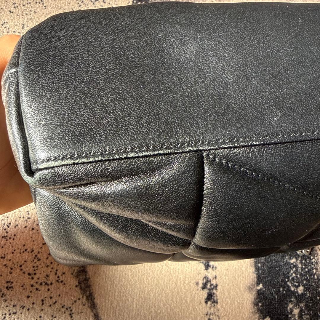 YSL ブラック ショルダーバッグ キルティング