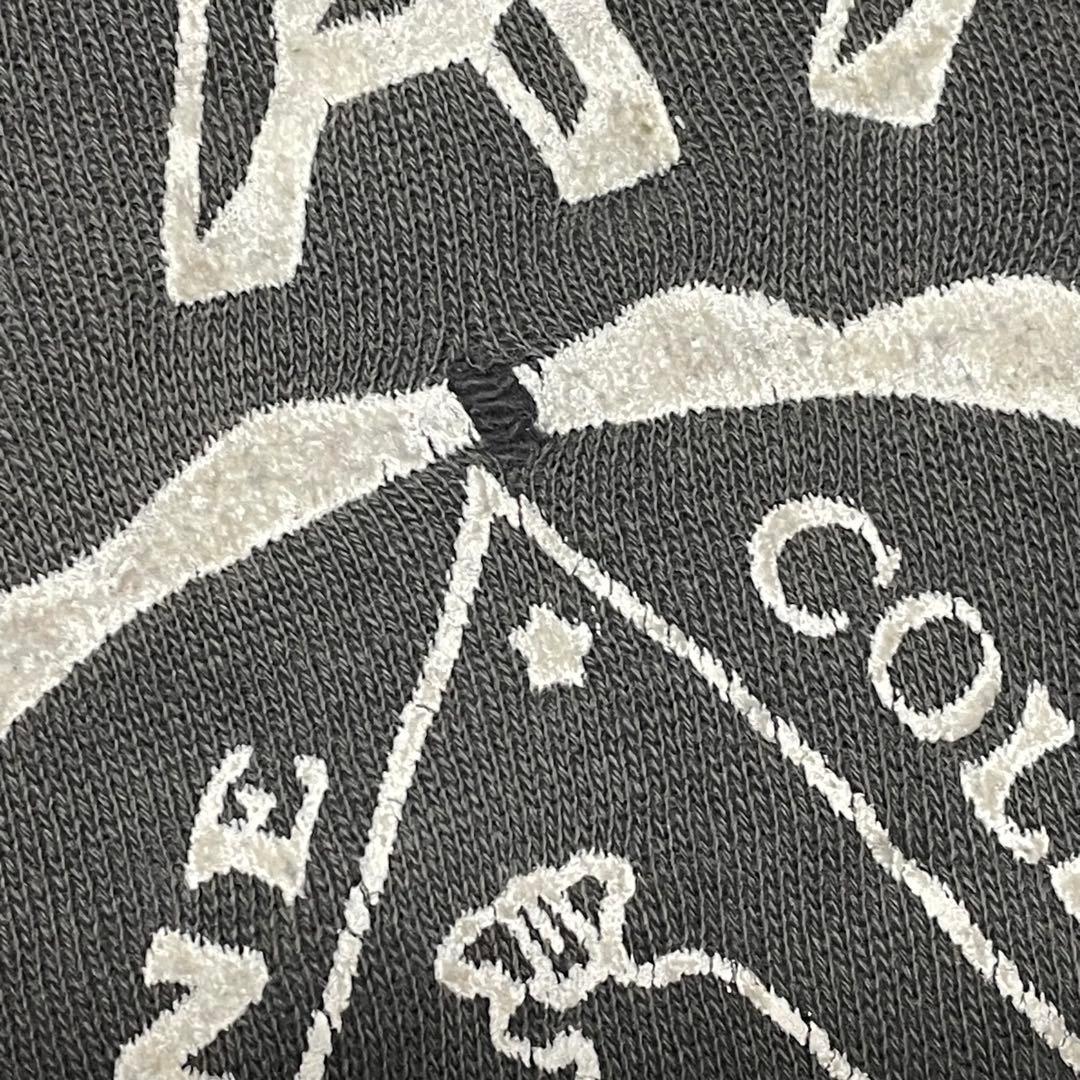 60s vintage sweat ラグラン フロッキー ビンスエ フェード