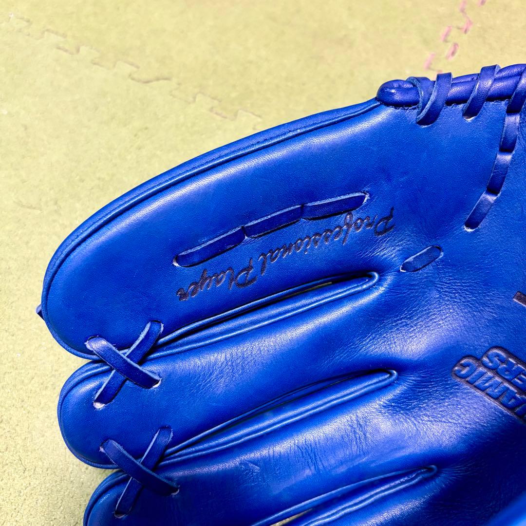 美品　ZETT 日本製 Kデザインウェブ ゼット 投手用 グローブ