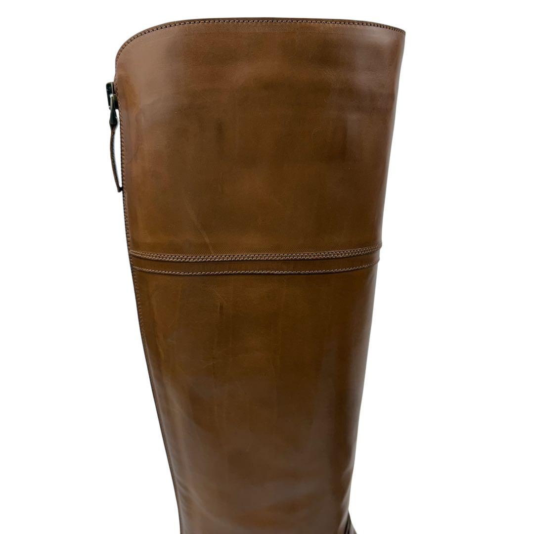 【使用感少】SARTORE サルトル　24cm 37 ロングブーツ　ブラウン