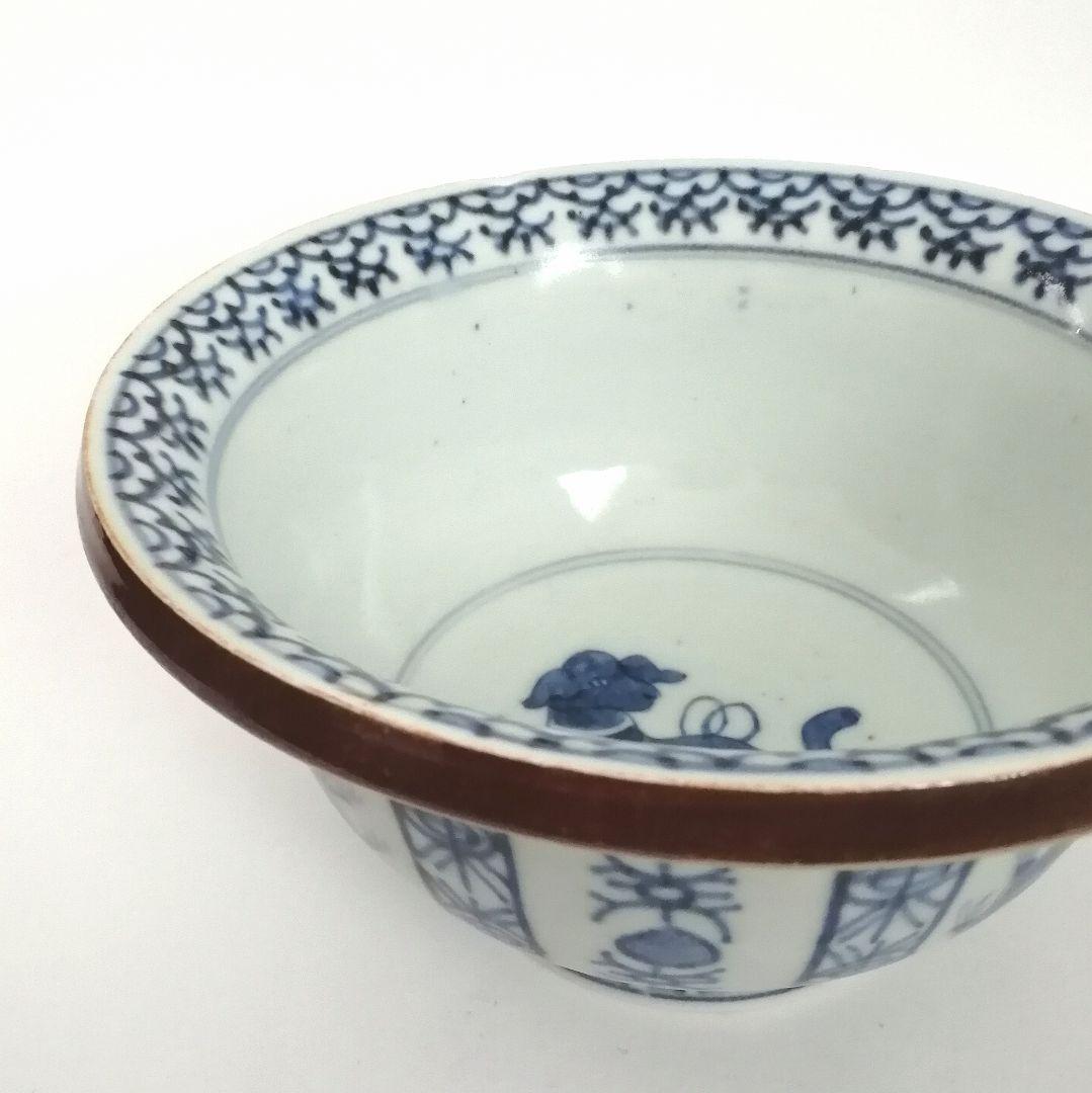 古伊万里　染付　洋犬図　鉢