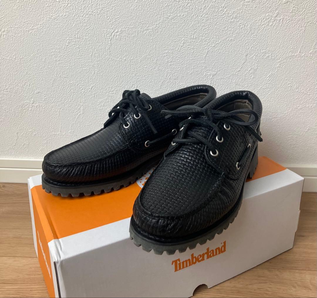 Timberland 3eye 27㎝　新品未使用　ブラック　オールレザー　希少