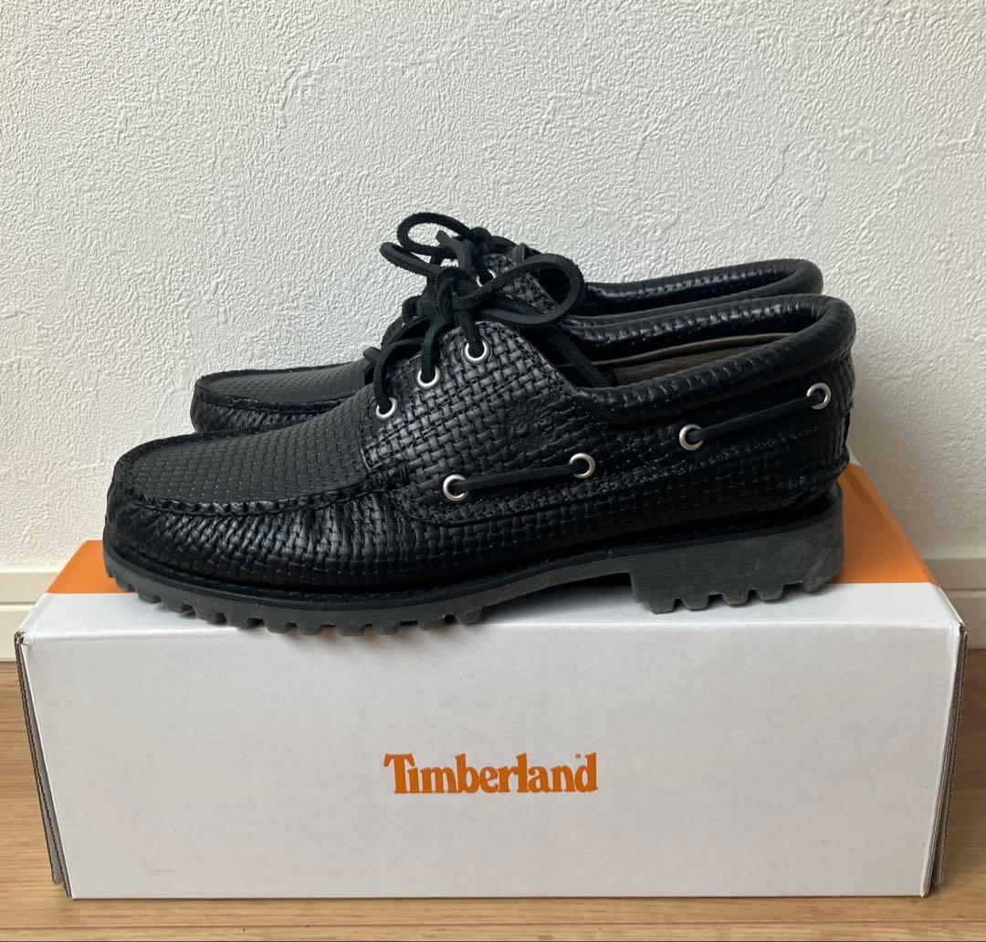 Timberland 3eye 27㎝　新品未使用　ブラック　オールレザー　希少