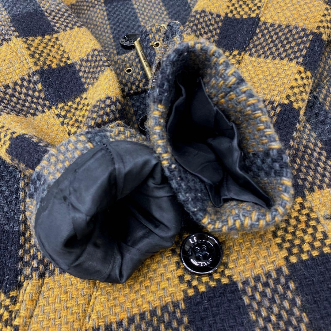 K59＊ BURBERRY BRIT チェック柄 ウールコート サイズITA38