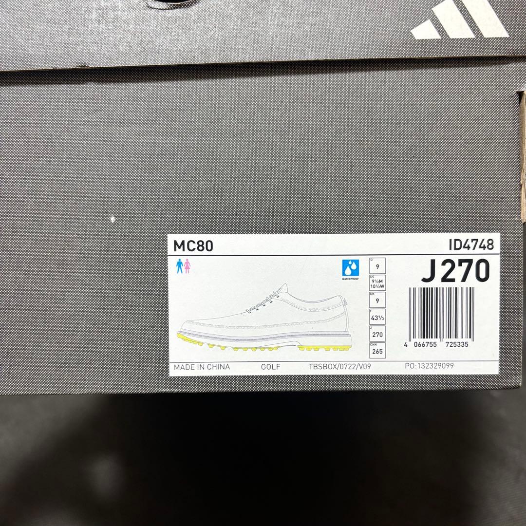27cm adidas Golf MC80 ゴルフシューズ ID4748 白