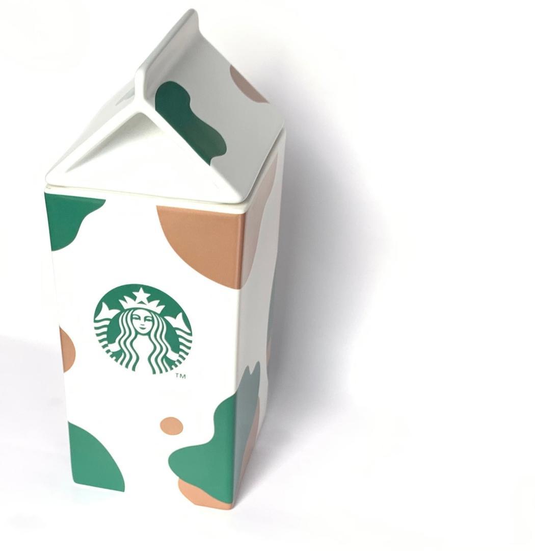 スターバックス台湾 2021年牛乳パックモチーフのポット/小物入れ 丑年