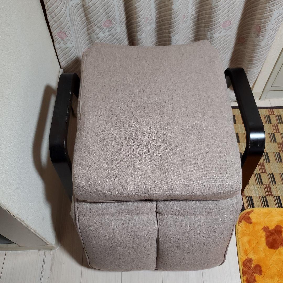 フットレストつき高座椅子 リクライニング 組立式　チェア