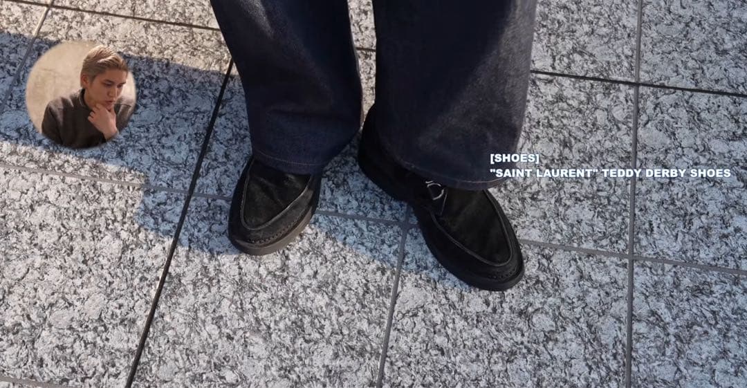 靴 saint laurent paris 21aw teddy derby 43