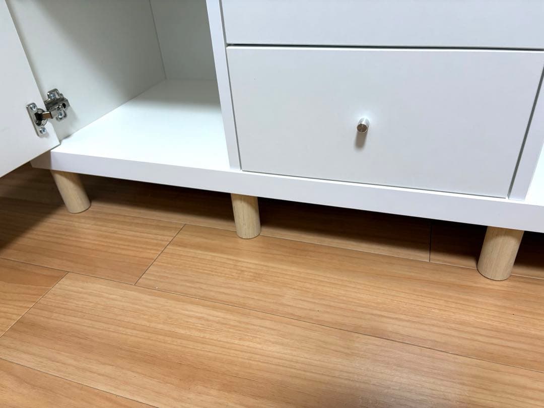 IKEA KALLAX シェルフユニット インサート6個付き ホワイト