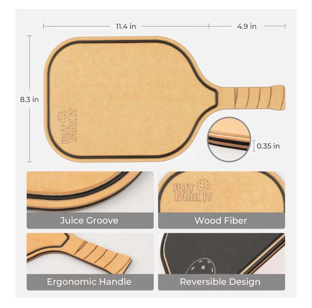 eli アメリカで大人気のピックルボール型まな板まな板