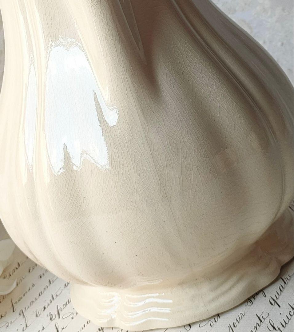 美品　サルグミンヌ　花リム　ポット&シュガーポット　フランスアンティーク