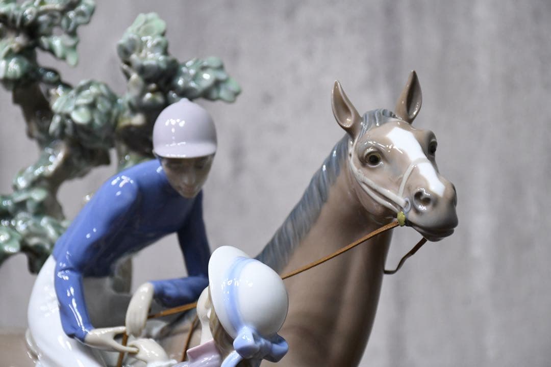 EEK133 美品 LLADRO リヤドロ No.5036 乗馬クラブの恋人たち