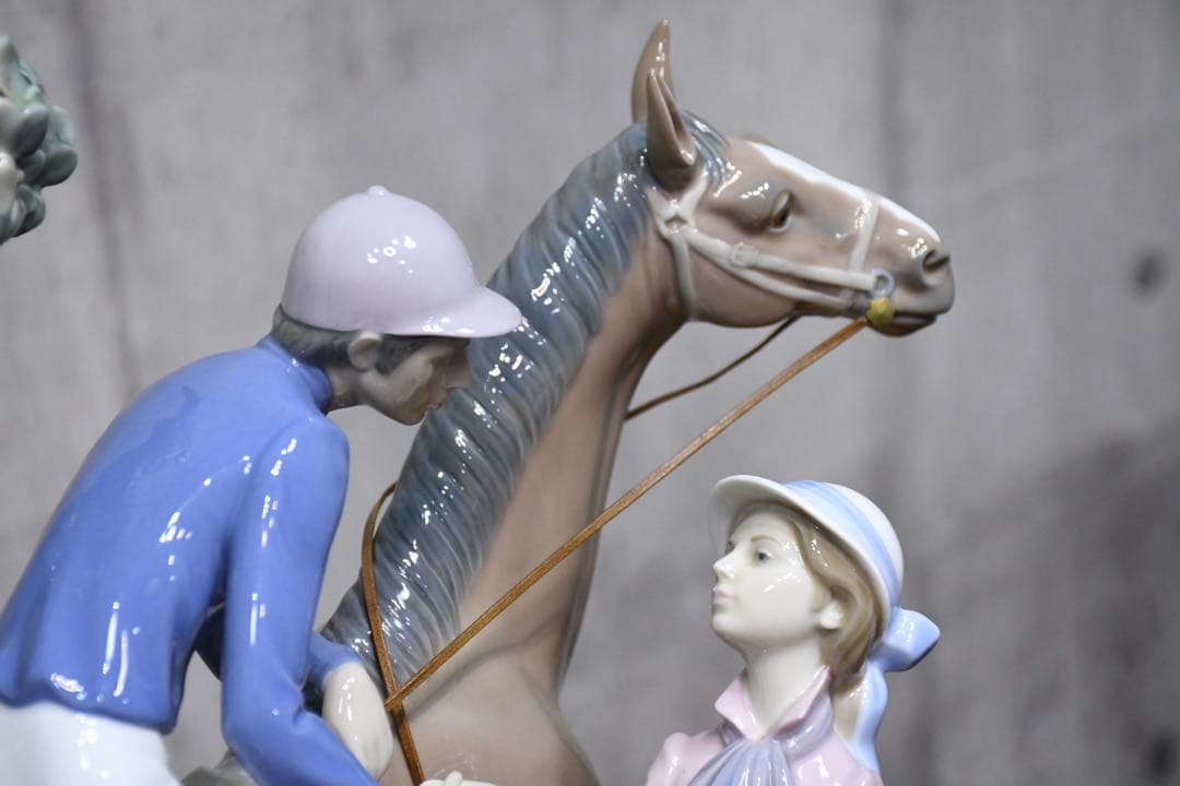 EEK133 美品 LLADRO リヤドロ No.5036 乗馬クラブの恋人たち