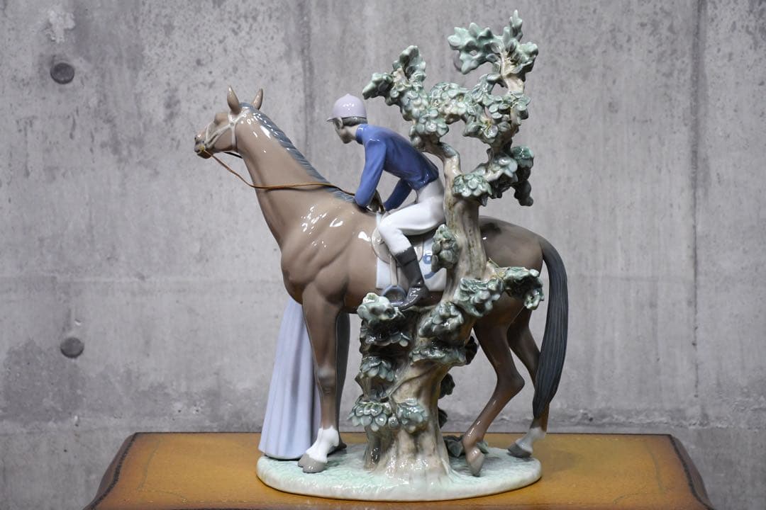 EEK133 美品 LLADRO リヤドロ No.5036 乗馬クラブの恋人たち