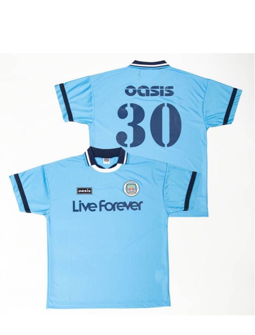 新品同様XL！Oasis オアシス 30周年特別展 フットボールシャツ