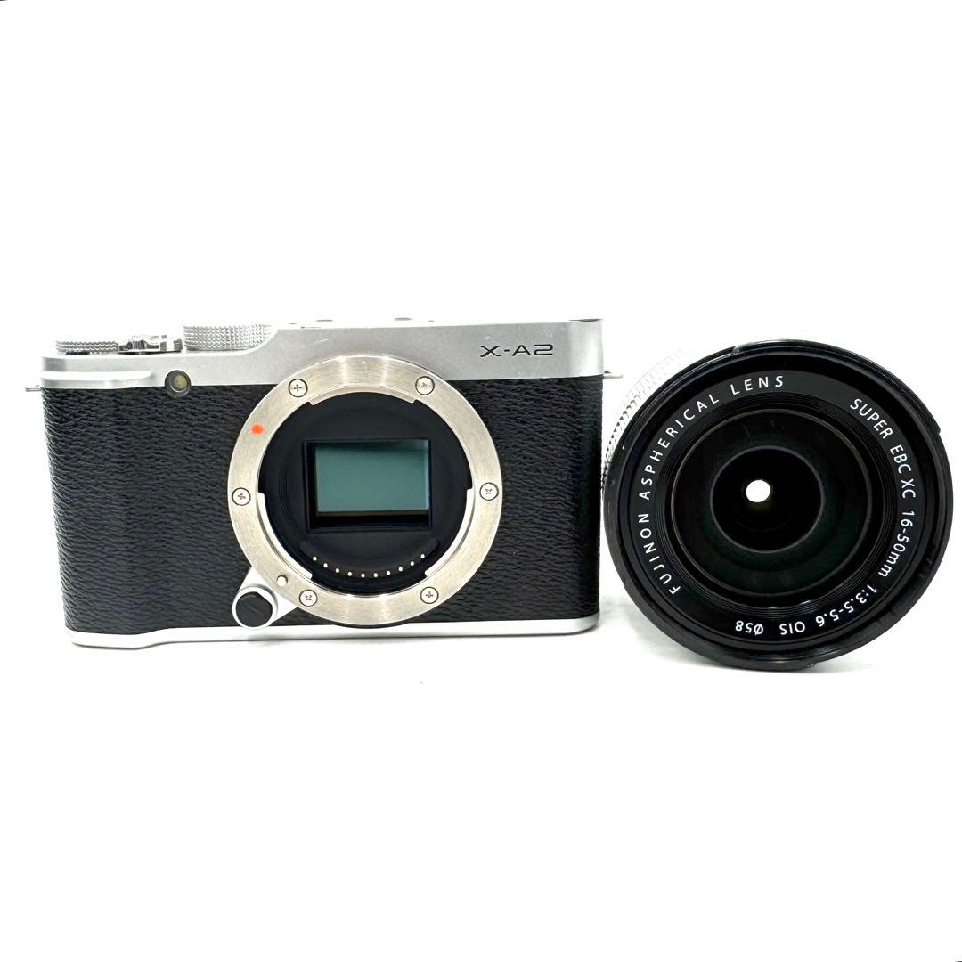 動作良好 FUJIFILM X-A2 シルバー XC 16-50mm OIS