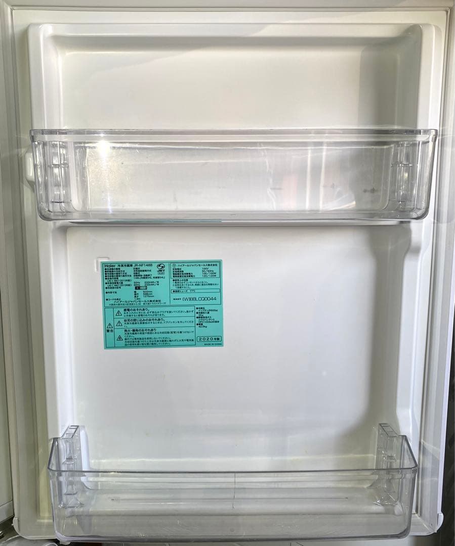 ハイアール　冷凍冷蔵庫　JR-NF148B 2020年製 148L